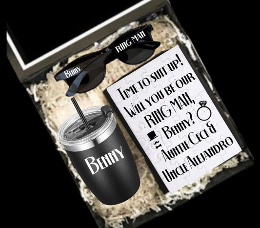 Personalized Ring Bearer Puzzle Gift box